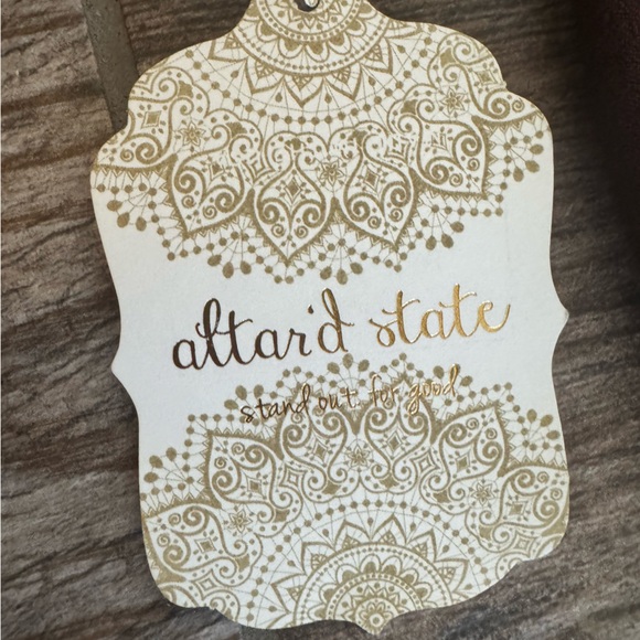 Altar’d State Chocolate Tie-Front Blouse - Picture 9 of 9